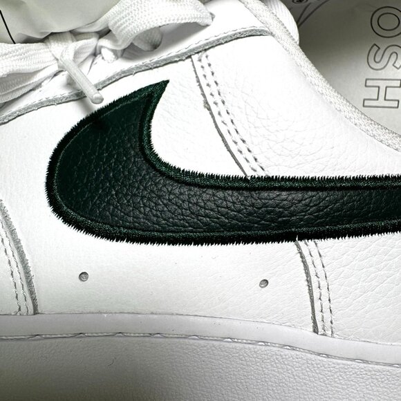 Nike Air Force 1 Low Custom Evergreen Swoosh Men’s 9.5 NEW w/Box - Picture 2 of 16